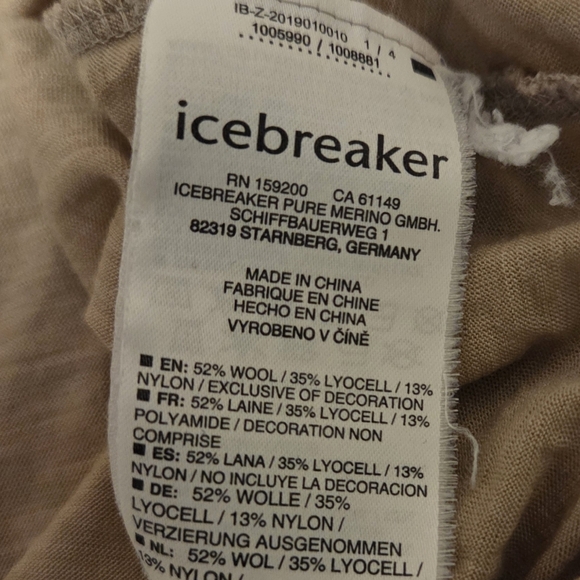 Icebreaker Men's Short Sleeve Tshirt Wool Blend Baselayer XL Crew Patch Pocket - Picture 6 of 9